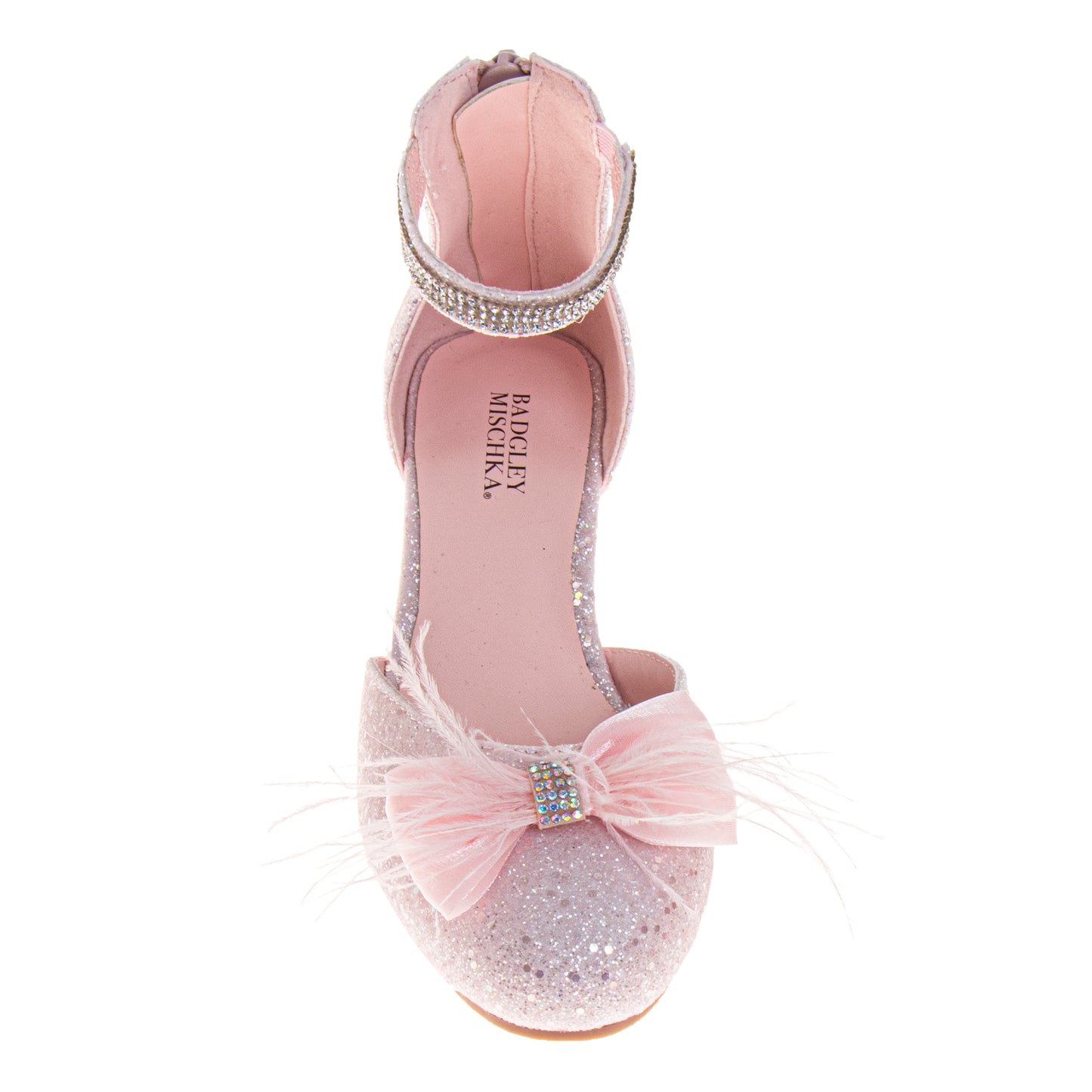 Badgley Mischka Dress Sandals Girls'  Buckle Closure Elegant Stylish Formal Wear Comfort Fit (Little Kid / Big Kid)