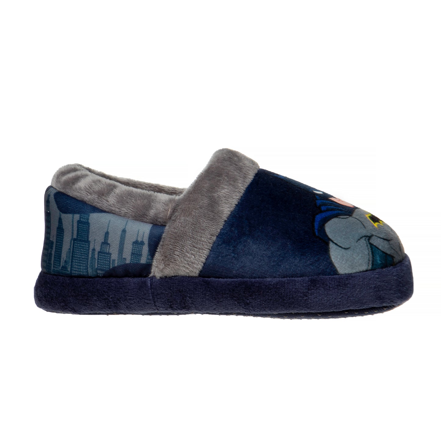 Josmo Boys' Batman Toddler Slipper Dark Knight Superhero Lightweight Comfort Soft Aline Plush House Shoes