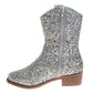 Kensie Girl Glittery Western Boots Girls'  Sparkly Glitter Western Style Fashion Forward Durable Comfort Fit (Little Kid / Big Kid)