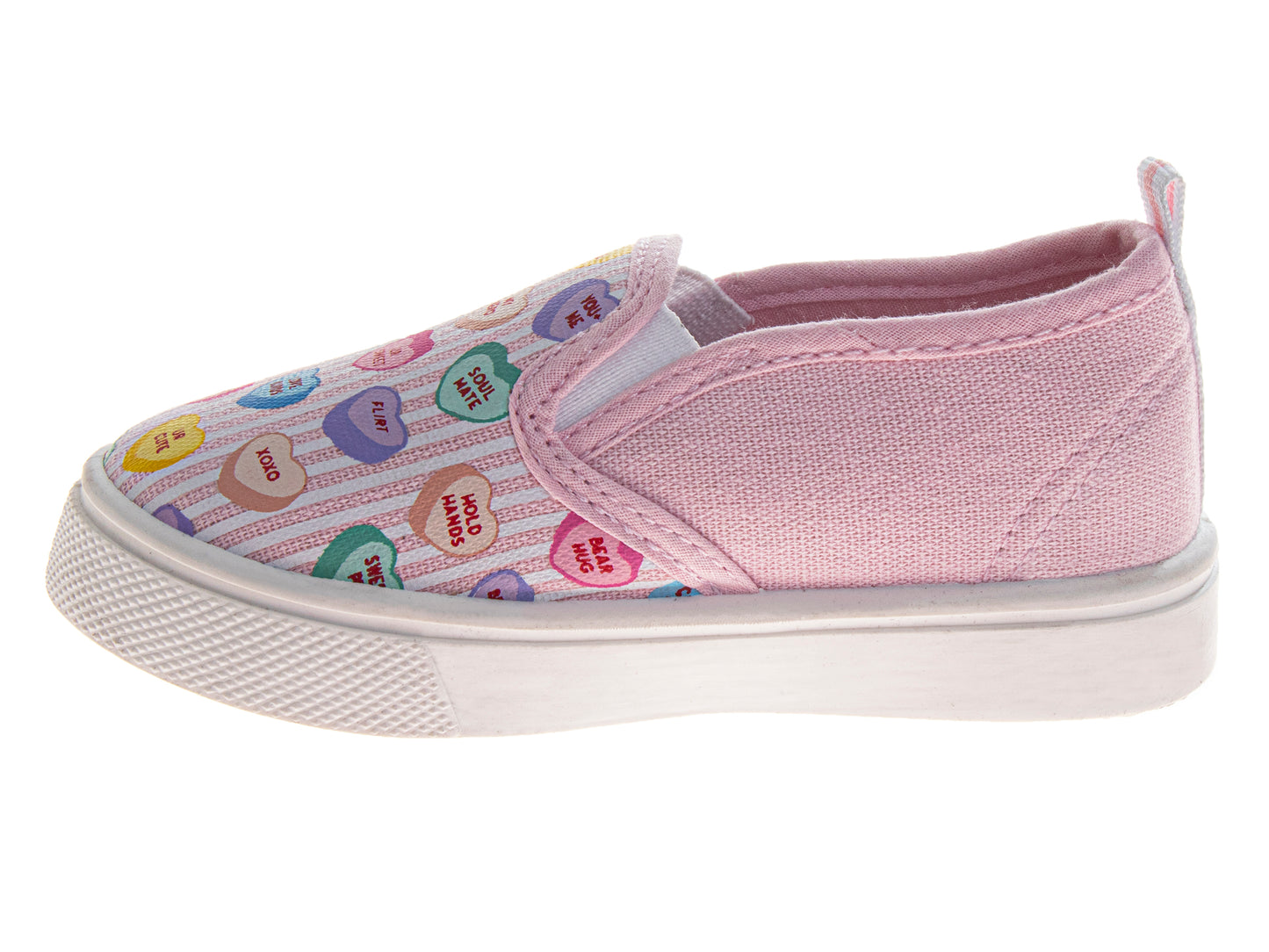 Sweethearts Conversation Hearts SlipOn Shoes Girls  Sweet Style Adorable Easy On/Off Casual Comfort NoLace Design (Toddler)