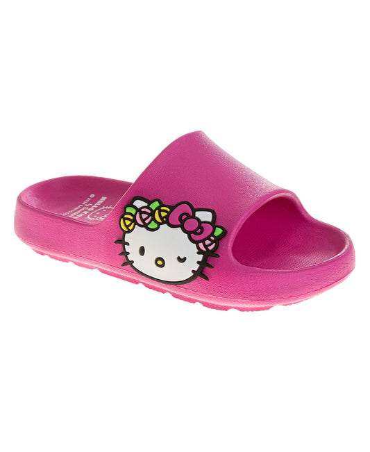 Josmo Sanrio Hello Kitty Girls floral Slides Open Toe Sandals - Summer Beach Water Pool Shoes