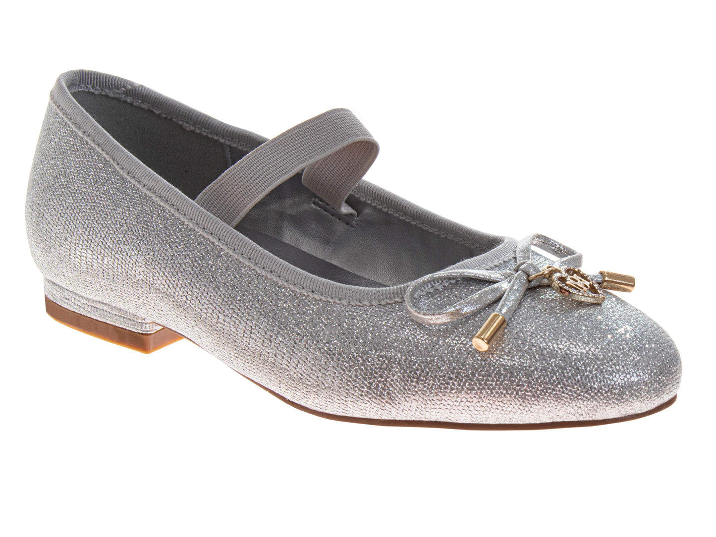 Badgley Mischka Dress Shoes for Girls Elegant Glitter Finish Classic Formal (Little Kids / Big Kids)