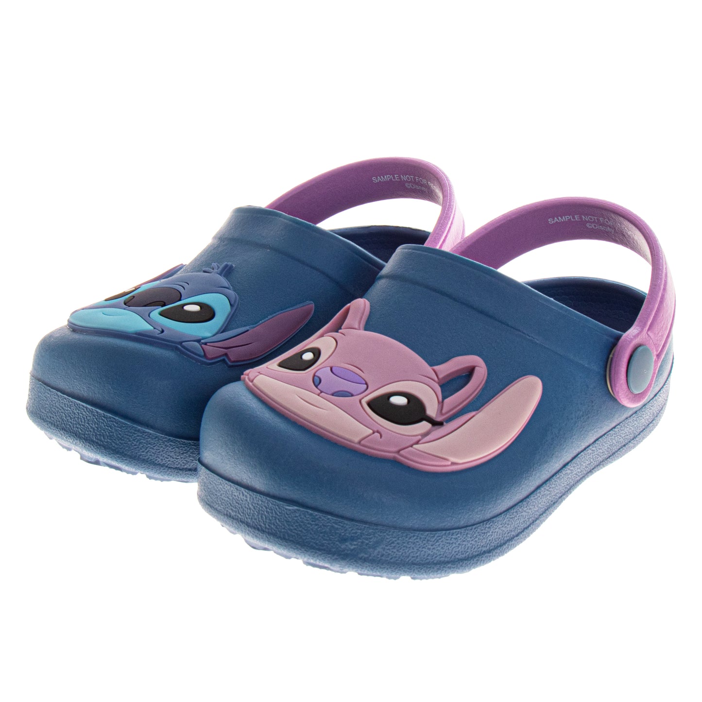 Stitch and Angel Girls Slip-On Clogs and Back Strap (Toddler)