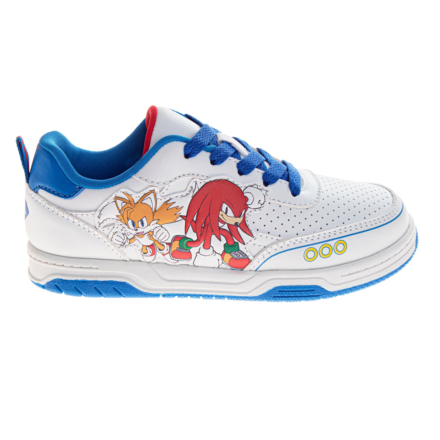 Sonic the Hedgehog Boys Lace-Up Court Sneakers Featuring Sonic and Friends (Big Kid)