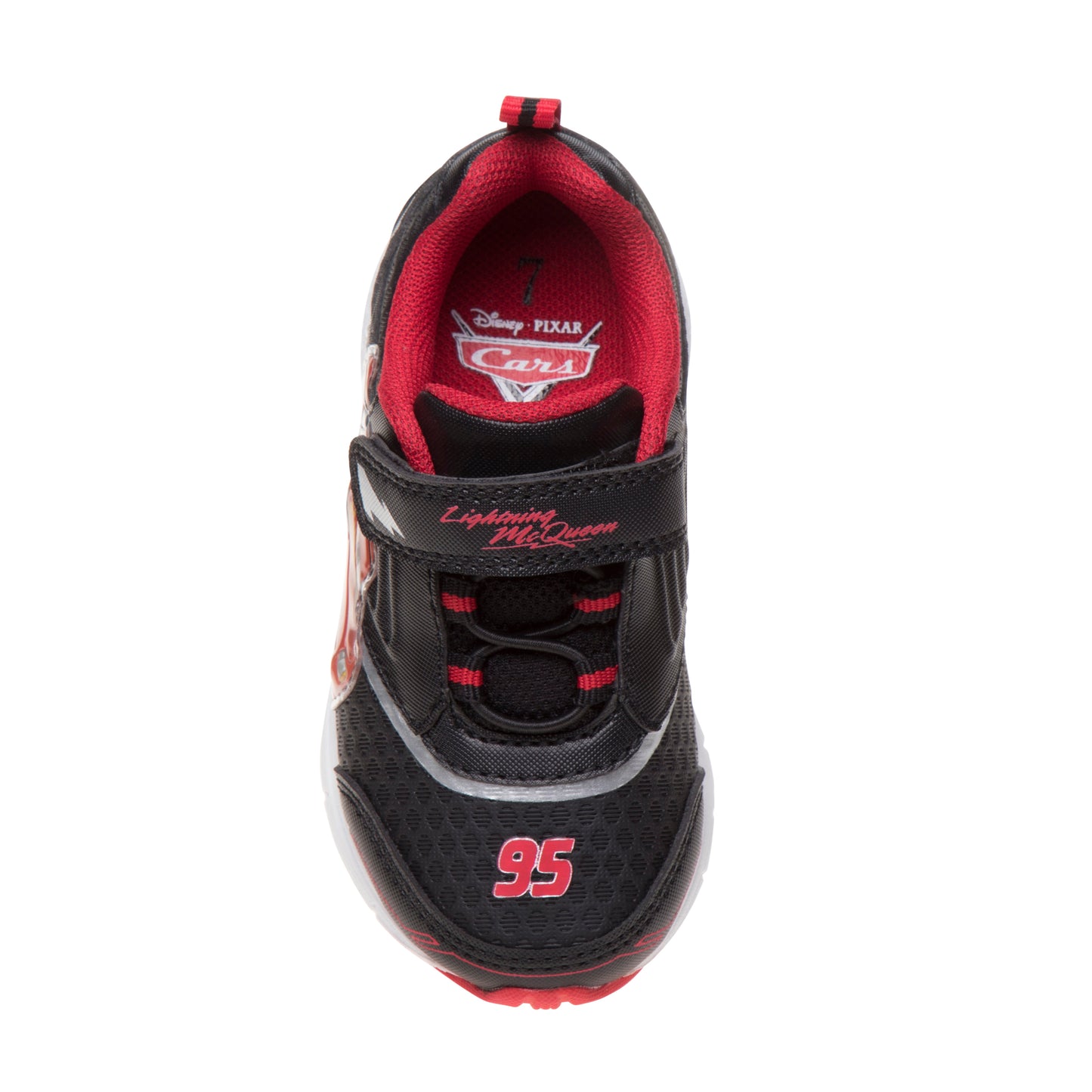 Disney Pixar Cars Sneakers Boys - Two Red Lights Flashing Athletic High-Traction Fast (Toddler – Little Kid)