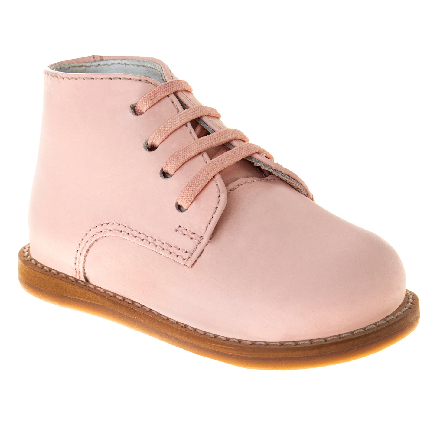 Josmo Logan Baby Walking Shoes Medium Width – Boys Girls Unisex Walking Shoes First Step Walker - Leather  Non-Slip Bottom High top