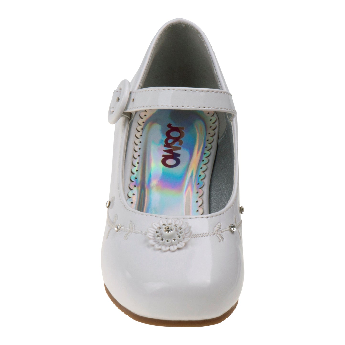 Josmo Girls Dress Shoes with Low Heels:rMary Jane Flower Girl Wedding Party  (Little Kid )