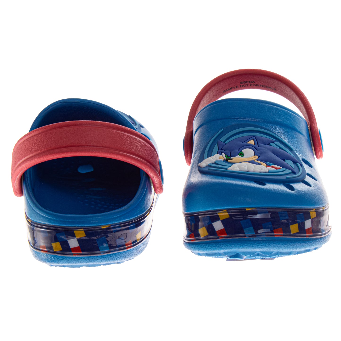 SEGA Sonic the Hedgehog Boys Slip-On Clogs with Back Strap (Toddler)