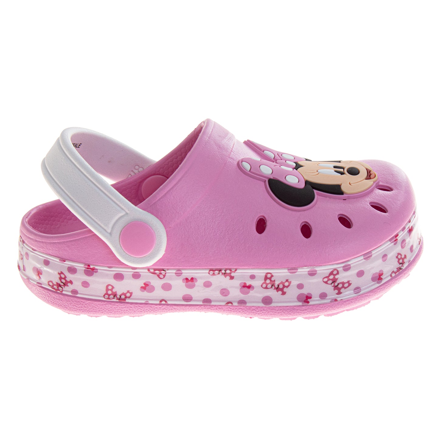 Minnie Mouse Girls Slip-On Clogs with Back Strap (Toddler)
