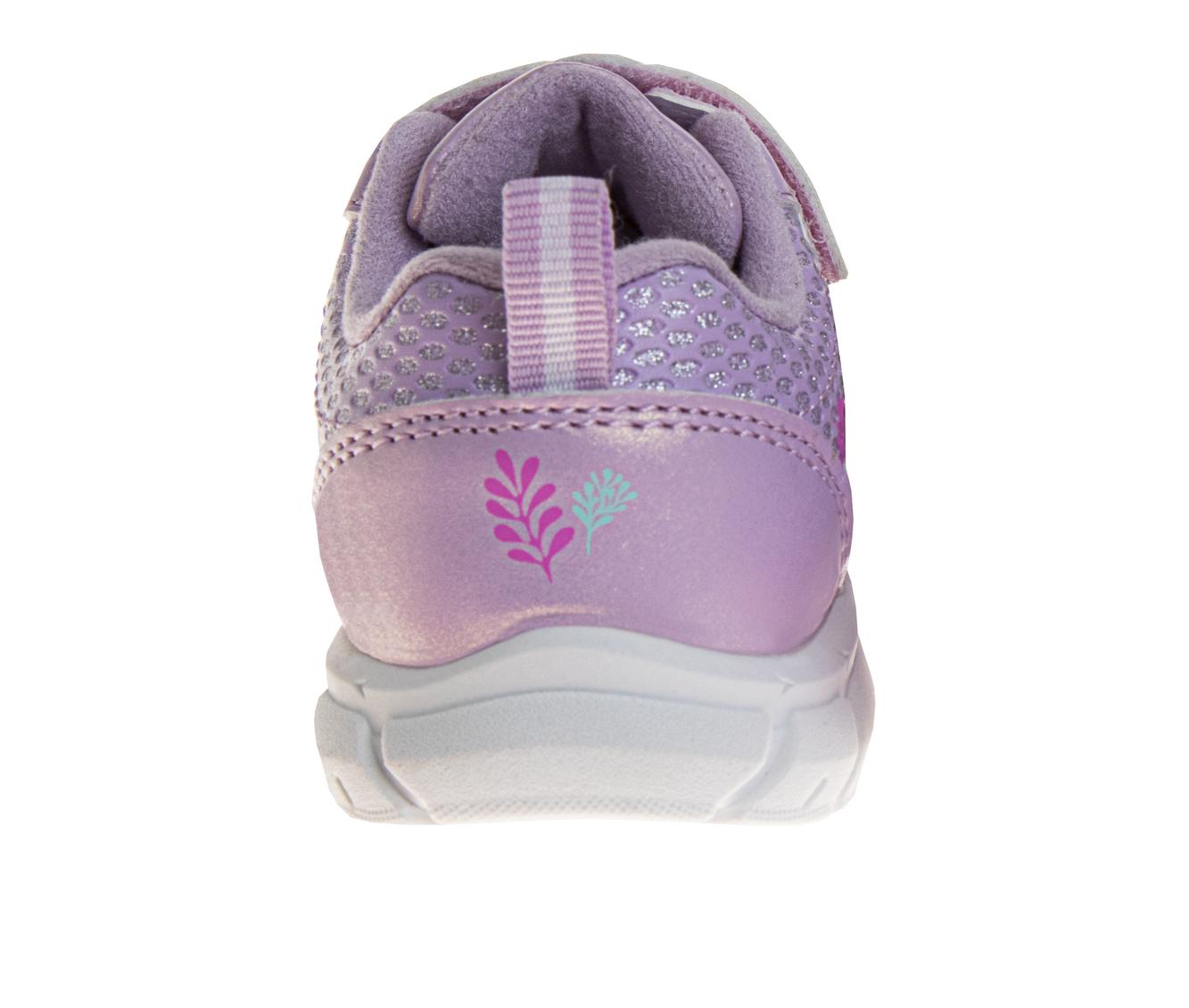 Disney Character Strap Shoes for Baby Girls - Little Mermaid Ariel Comftable Lightweight Sneakers (Size 2-4 Infant 5-6 Toddler)