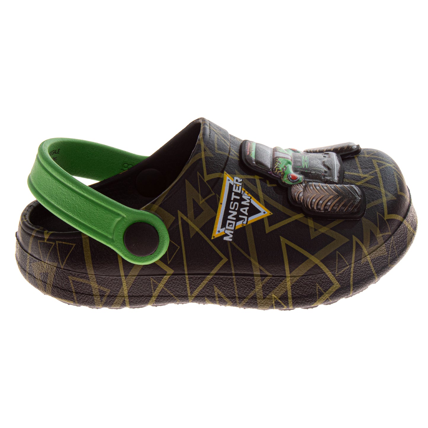 Monster Jam Boys Grave Digger Slip-On Clogs with Back Strap (Toddler)