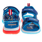 Sonic the Hedgehog Boys Hook and Loop Sport Sandals with Tails (Toddler)
