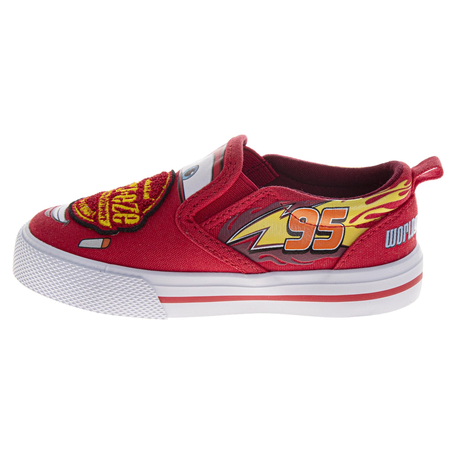 Cars Boys Slip-On Canvas 3D Slippers Featuring Lightning McQueen (Toddler / Little Kid)