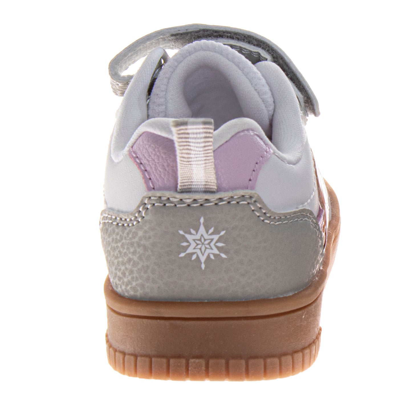 Disney Frozen Design Sneakers Girls  Elsa & Anna Glitter Detail Athletic Running Adjustable Strap (Toddler / Little Kid)