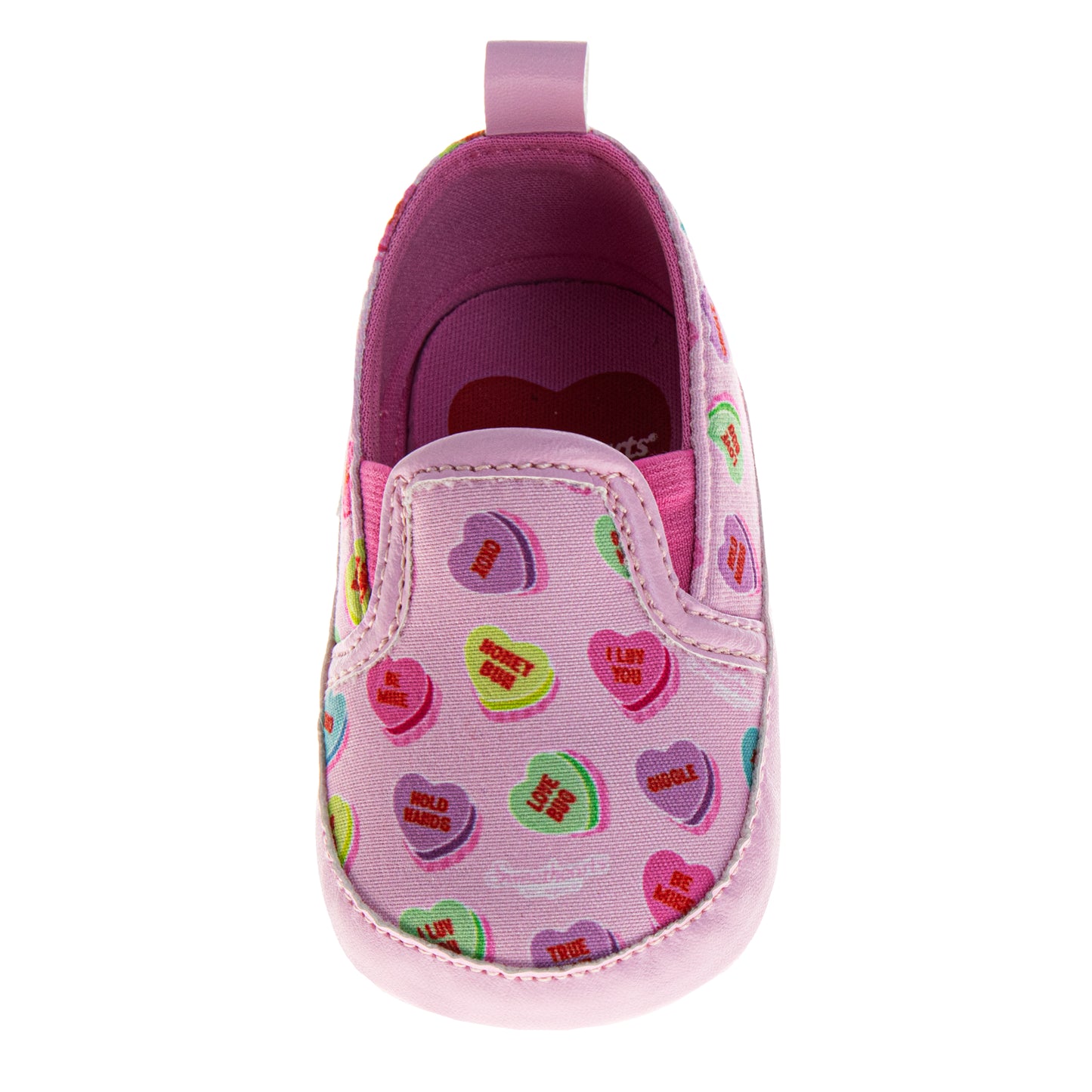 Sweethearts Conversation Hearts SlipOn Shoes Baby Girl's  Adorable Easy On/Off NoLace Design Sweet Design Casual Comfort (Big  Kids)