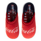 CocaCola Classic Logo Casual Slippers for Men  Cozy SoftLined Indoor Relaxation Footwear (Adult)