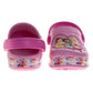 Princess Girls Slip-On Clogs with Back Strap, Jasmine, Belle & Aurora, Lightweight Slip-Resistant EVA Sandals (Toddler Sizes)