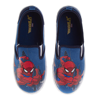 Spider-Man Boys Slip-On Canvas Sneakers (Toddler / Little Kid)