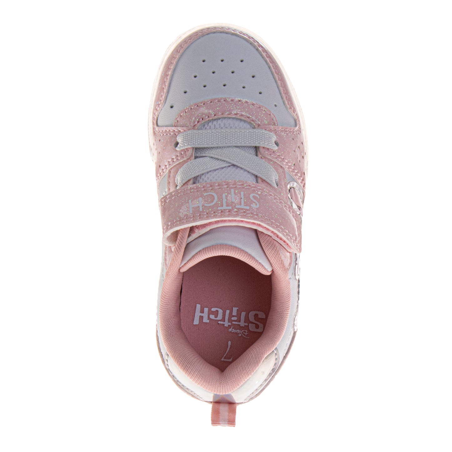 Disney Stitch Design Sneakers Girls  Cute Alien Casual Style Comfortable Fit Durable Tread Easy Wear (Toddler / Big Kid)