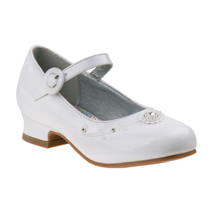 Josmo Girls Dress Shoes with Low Heels:rMary Jane Flower Girl Wedding Party  (Little Kid )
