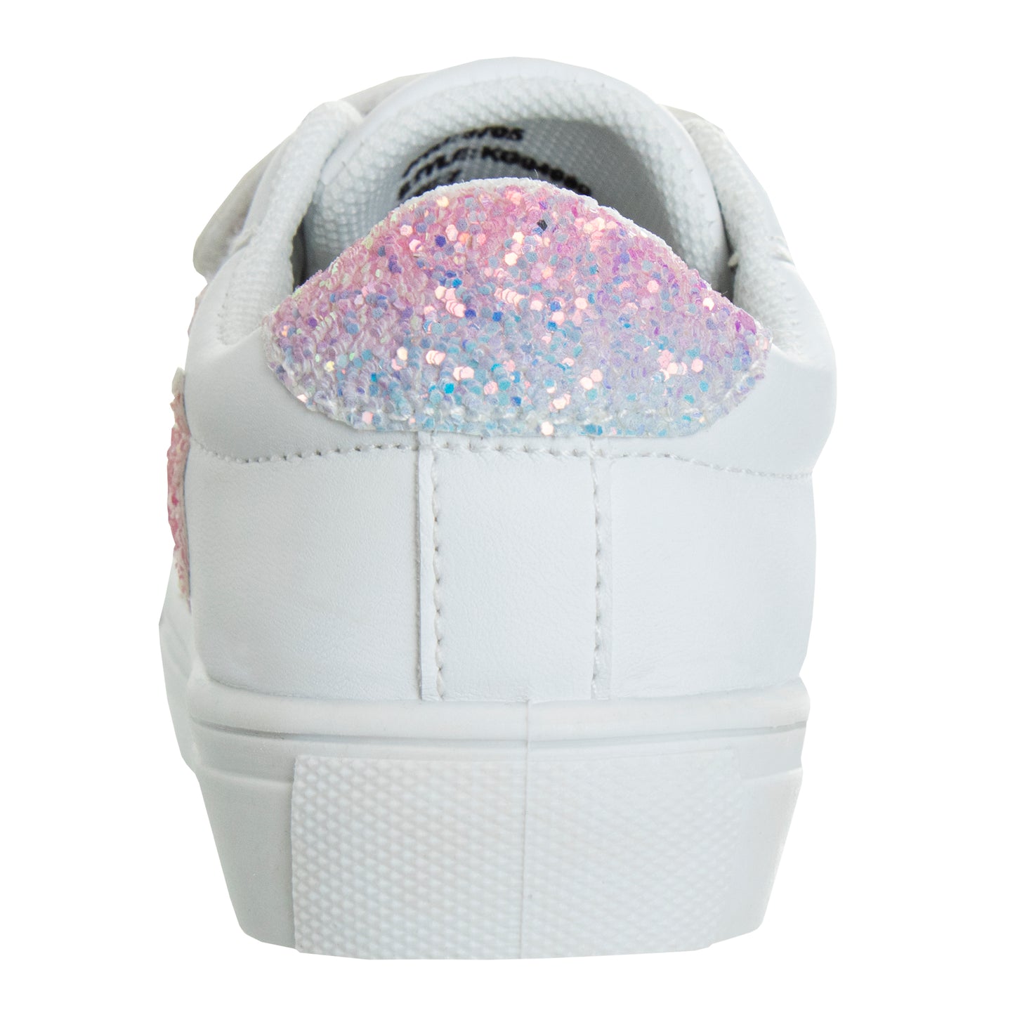 Kensie Girl Glittery Casual Sneakers Girls'  Easy Hook & Loop Stylish Everyday Wear Comfort Fit Fashionable (Little Kid / Toddler)