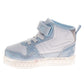 Frozen Girls Anna & Elsa Light-Up High-Top Sneakers with Hook and Loop Closure (Toddler)