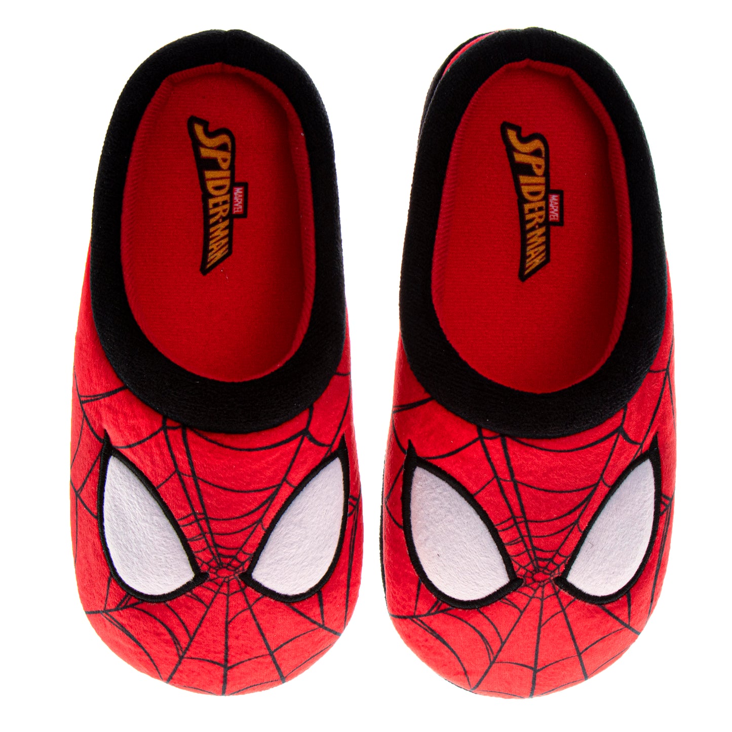Marvel Spiderman Men's Slippers Plush, and Fun House Shoes (Adult)