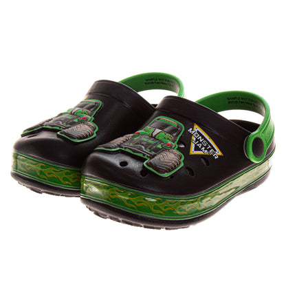 Monster Jam Boys Grave Digger Slip-On Clogs with a Back Strap (Toddler)