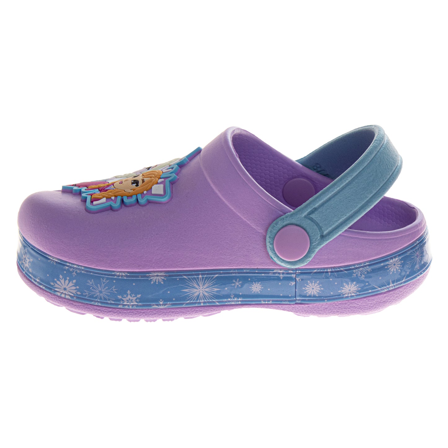 Frozen Girls Elsa & Anna Slip-On Clogs with Back Strap (Toddler)