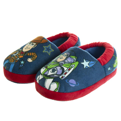 Disney Pixar Toy Story "Cowboy and Space Ranger" Woody and Buzz Toddler Boys' Dual Sizes Slippers