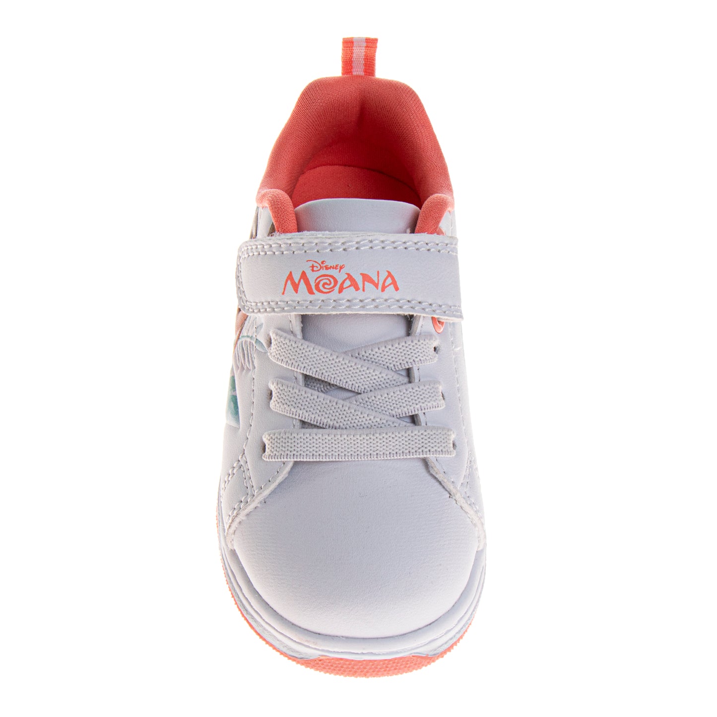 Disney Moana Shoes for Girls' Strap Closure, Laceless Princess Sneakers Featuring Pua & HeiHei (Toddler/Little Kid)