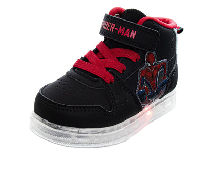 Marvel Spiderman Design Super Hero Sneakers Boys  WebSlinger Athletic Running Hook and Loop Durable Tread (Toddler / Little Kid)