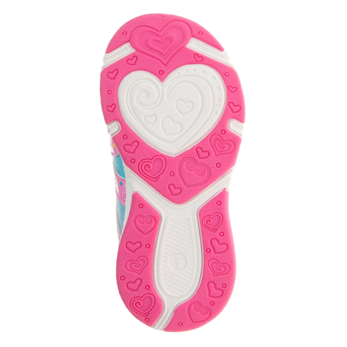 Disney Minnie Mouse Girls Light-Up Sneakers with Hook and Loop Closure (Toddler)