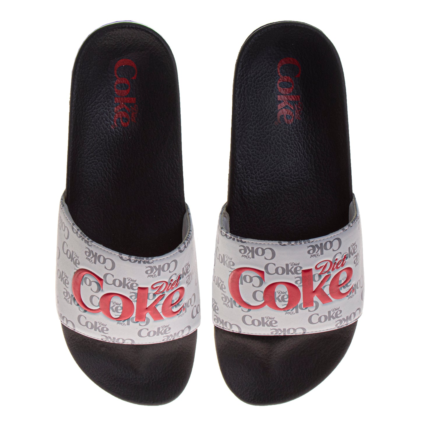 CocaCola COKE Logo Casual Slides for Men  QuickDry Comfortable Beach Pool Athletic Sandals (Adult)