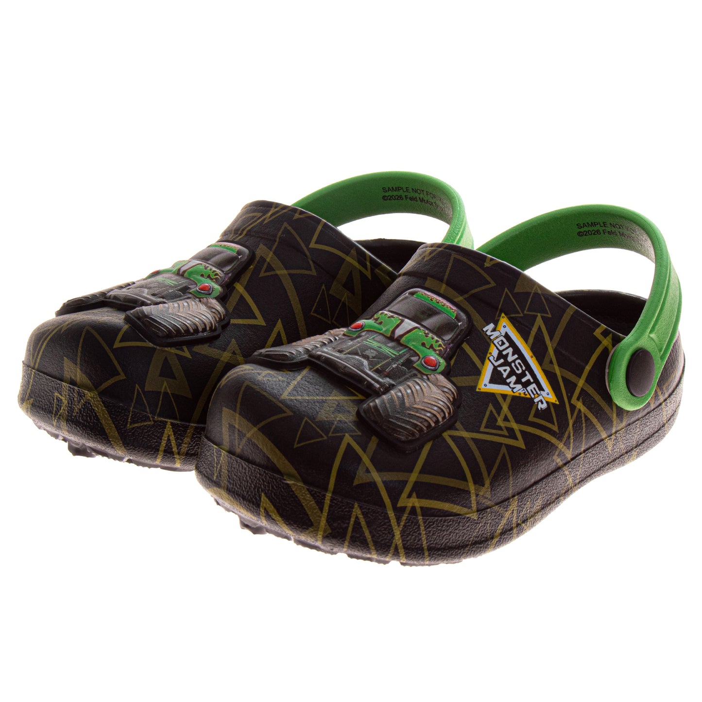 Monster Jam Boys Grave Digger Slip-On Clogs with Back Strap (Toddler)