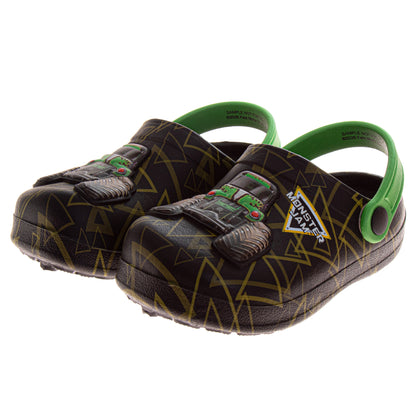 Monster Jam Boys Grave Digger Slip-On Clogs with Back Strap (Toddler)