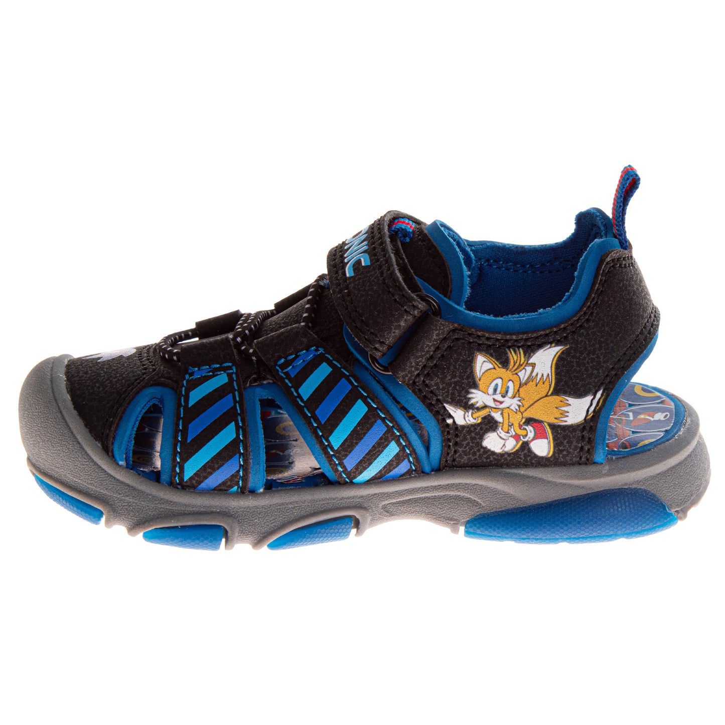 Sonic the Hedgehog & Tails Boys Hook and Loop Sport Sandals (Toddler)