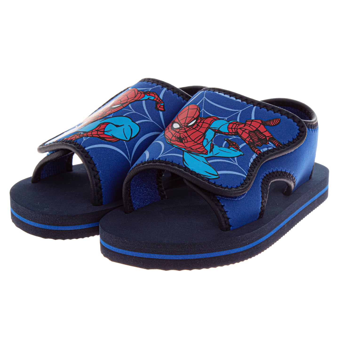 Marvel Spider-Man Boys Slip-On Foam Sandals with Cushioned Footbed (Toddler / Kids)