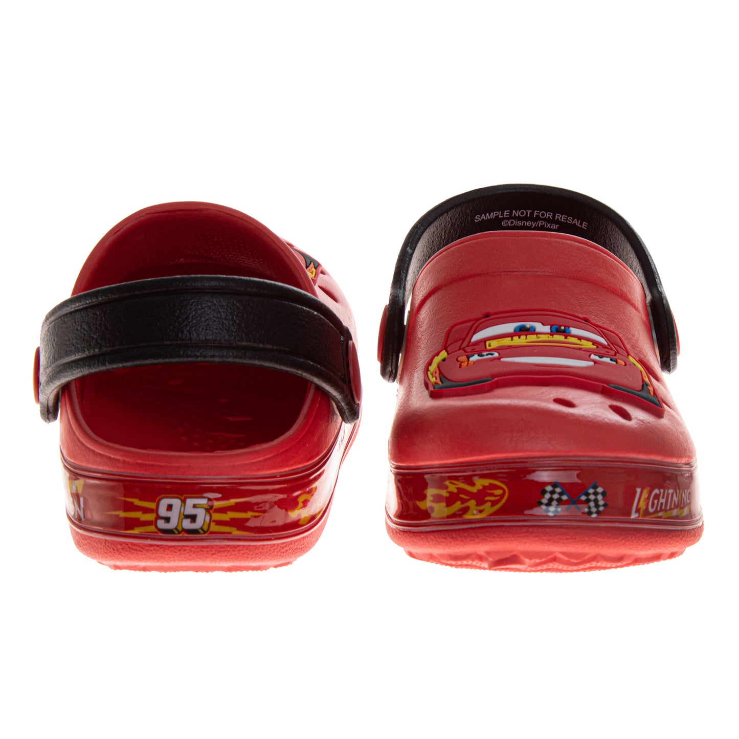 Cars Boys Lightning McQueen Slip-On Clogs with Back Strap (Toddler)