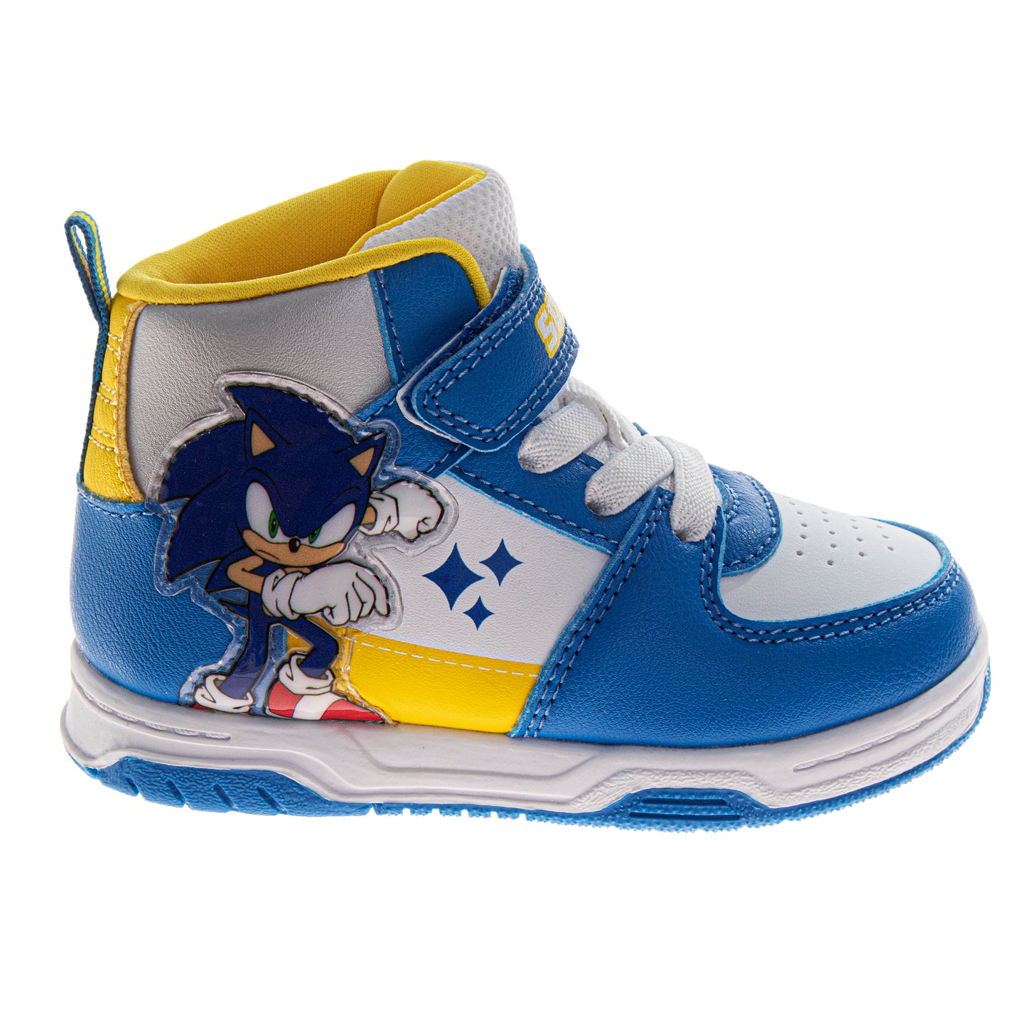 Sonic the Hedgehog Boys High Top Sneakers Hook and Loop with Lace-Up (Little Kid)