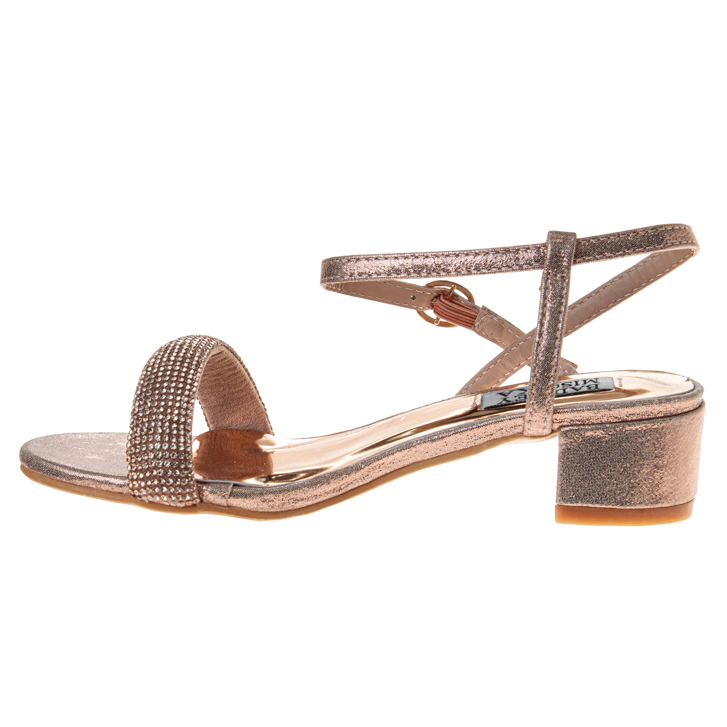 Badgley Mischka Low Heeled Dress Shoes Girls - Elegant Glamorous Sparkle Detail Formal Wear Comfort Fit (Little Kid – Big Kid)