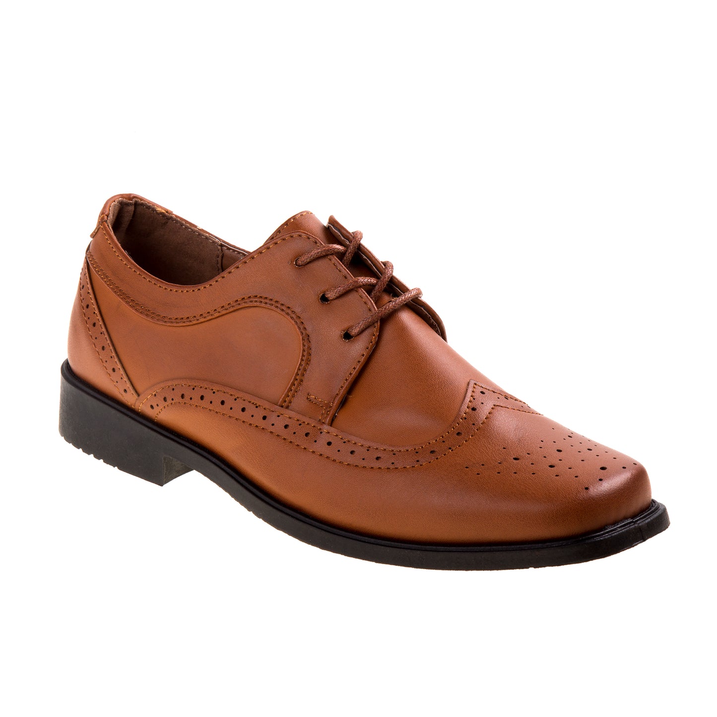 Josmo Wing Tip SlipOn Dress Shoes for Boys / Classic Formal Comfort Style with LaceUp Closure (Little Kid / Big Kid)