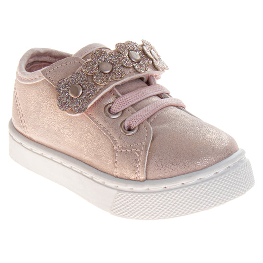 Laura Ashley Girls' Sneakers  Casual, Lightweight, and Comfortable Everyday Shoes (Toddler)