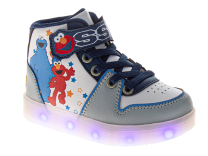 Sesame Street Elmo & Cookie Monster High Top Boys'Sneakers Light Up (Toddler/Little Kid)