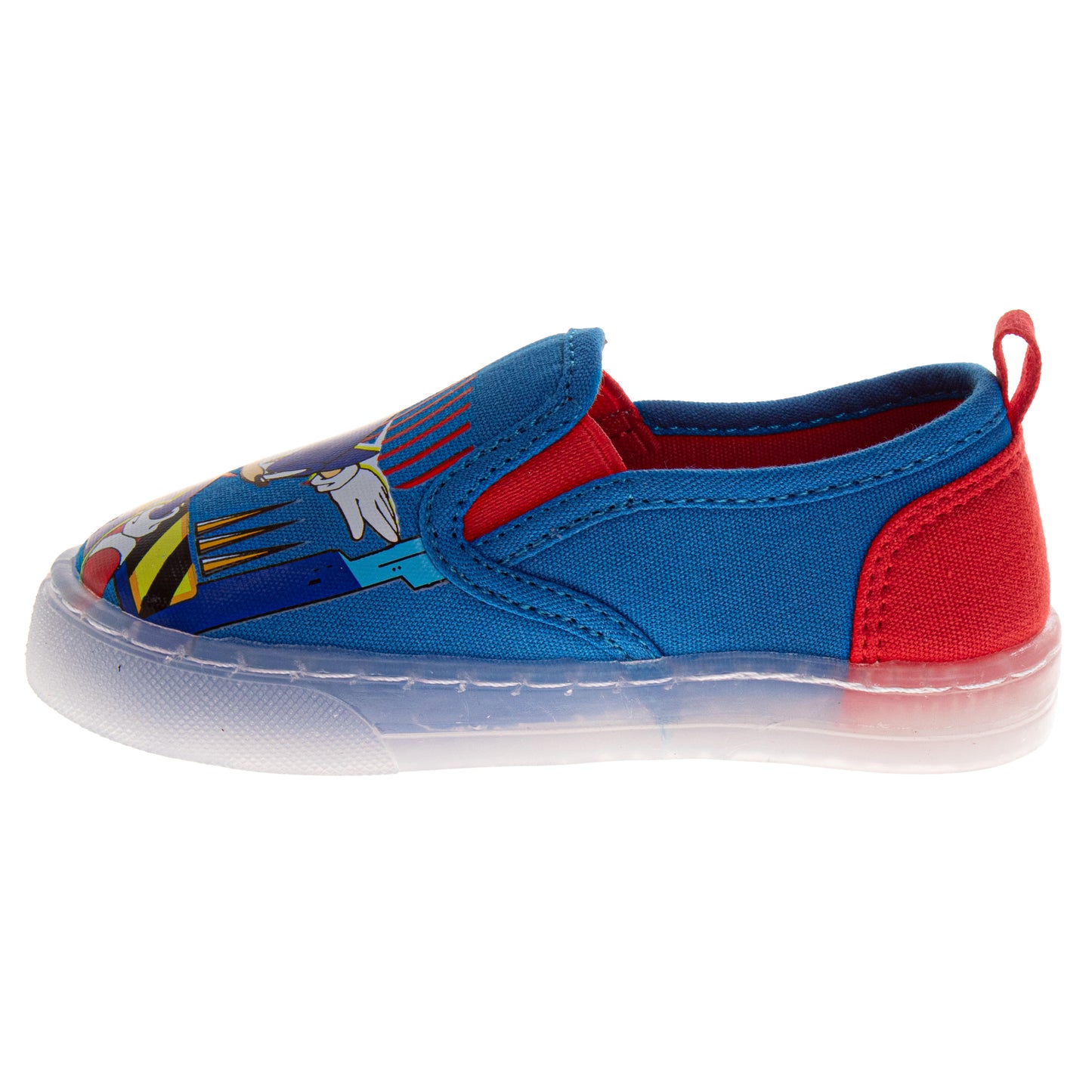 SEGA Sonic the Hedgehog Boys Light-Up Slip-On Canvas Sneakers (Toddler)