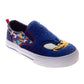 Sonic the Hedgehog Boys Mismatched Slip-On Canvas Sneakers Featuring Sonic and Knuckles (Big Kid)