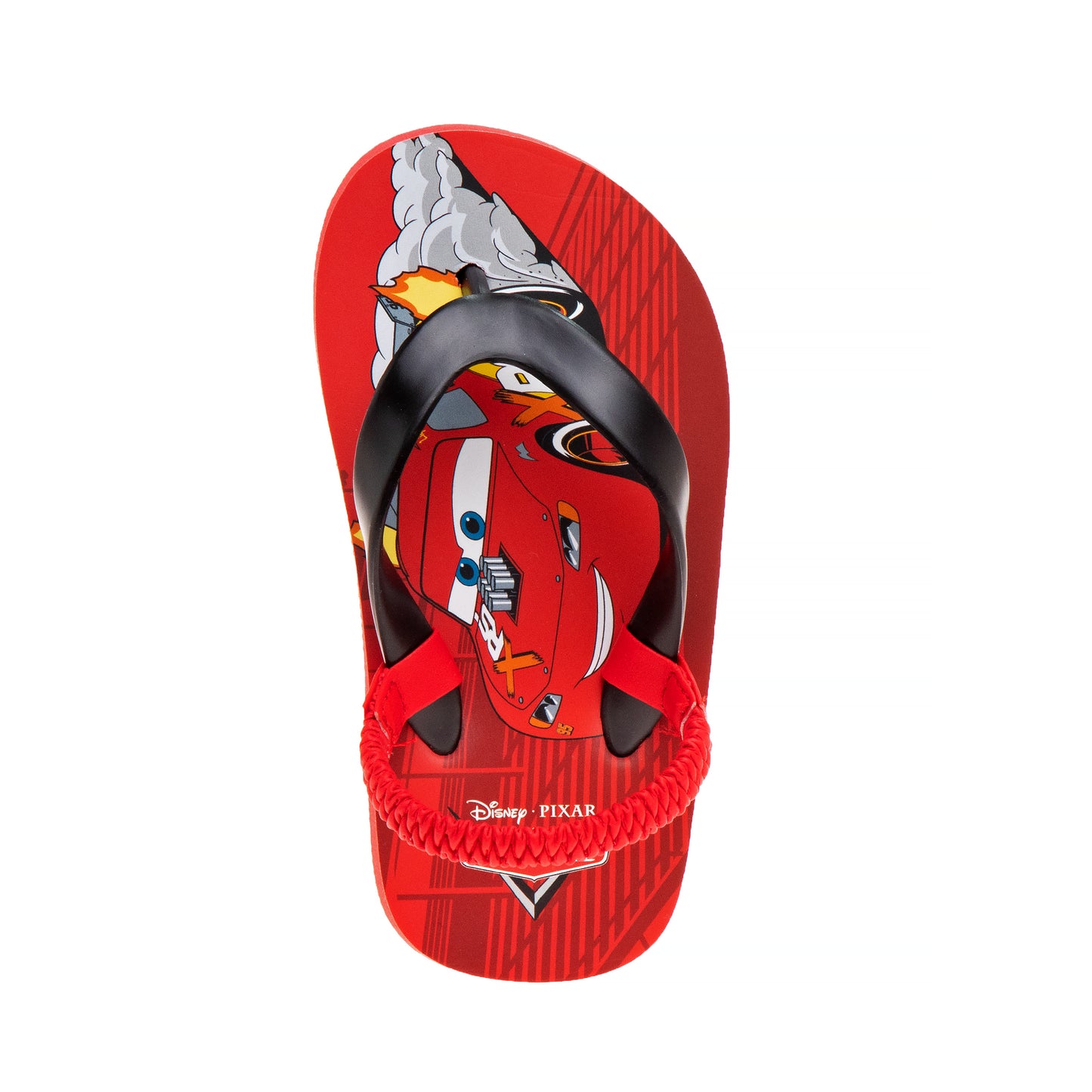 Cars Flip Flops Boys'  Back Strap Lightning McQueen Summer Ready Water Friendly Easy SlipOn (Toddler / Little Kid)