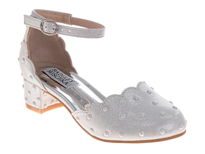 Badgley Mischka Ankle Strap Dress Shoes for Girls  Formal Comfort-Fit Special Occasion Style (Little Kids – Big Kids)