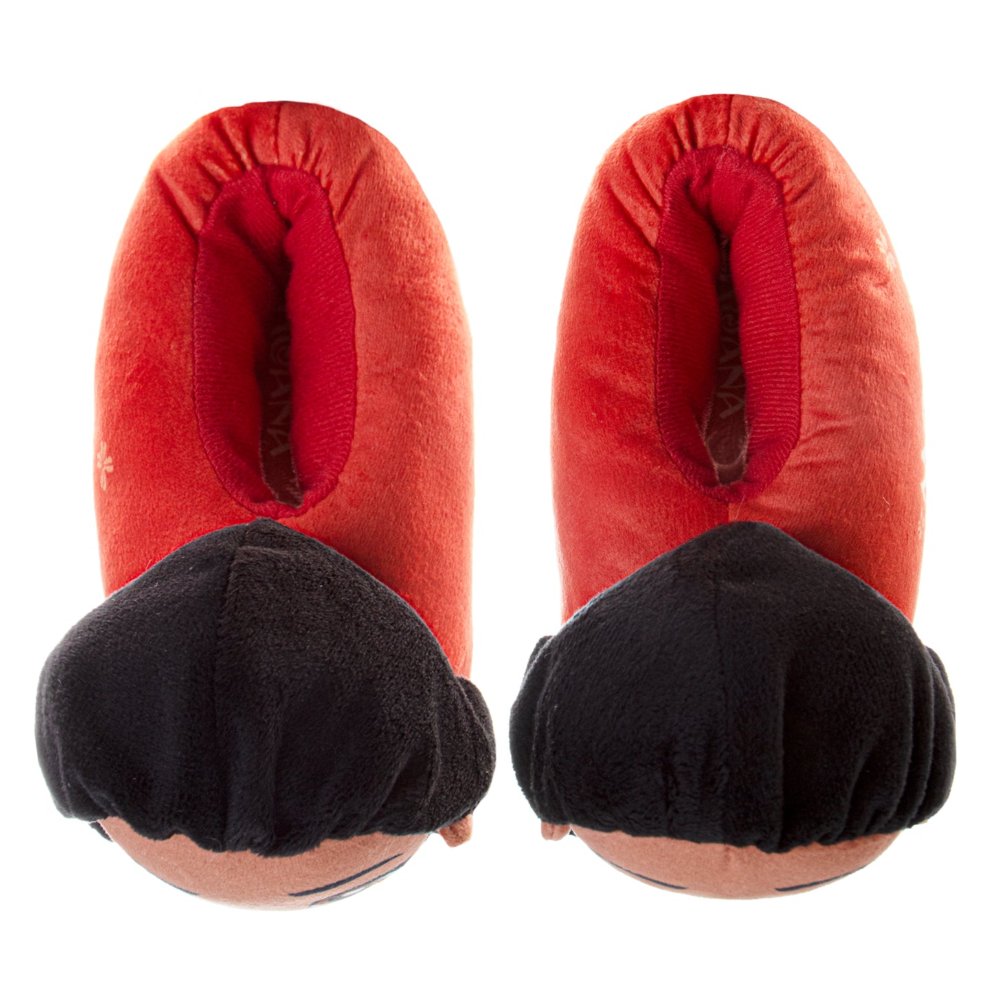 Disney Moana Plush Character Slippers Girls  Soft Plush Cozy Warm Island Princess Comfort Fit NonSlip Sole (Toddler / Little Kid)