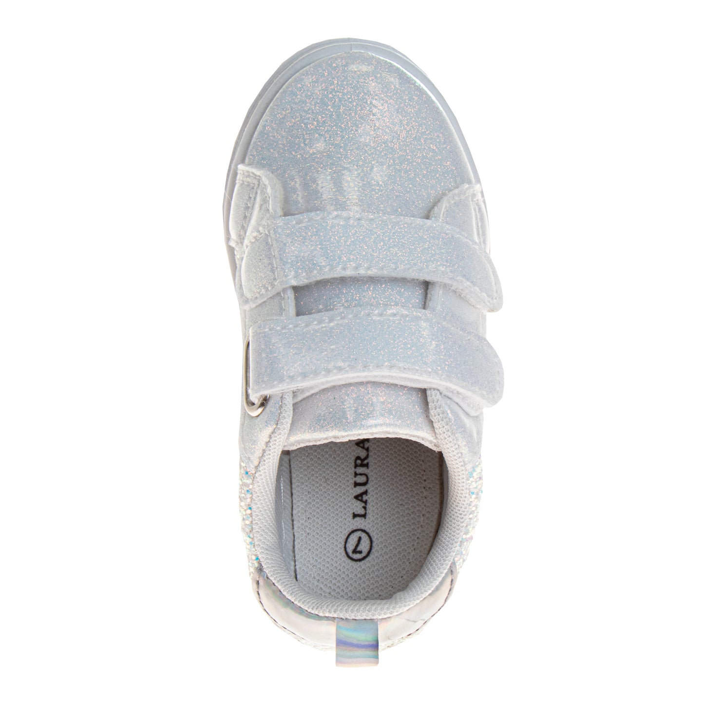 Laura Ashley Girls' HookandLoop Sneakers  Stylish and EasytoWear Footwear (Toddler / Little Girl)